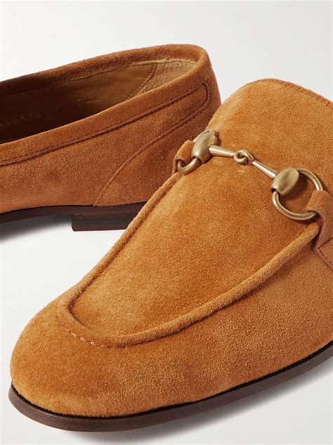 gucci suede jordaan loafers